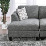 Lowry Transitional Gray Chenille Left Chaise – CM6363-LCE by Furniture of America