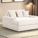 Veyrier White 2-Arm Chaise with USB Ports – FM6901WH-CE by Furniture of America