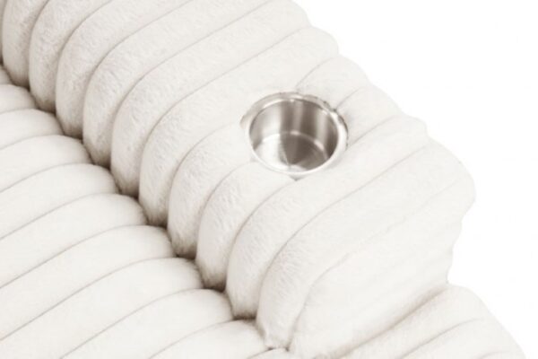 Veyrier White 2-Arm Chaise with USB Ports – FM6901WH-CE by Furniture of America - Image 4