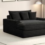 Veyrier Black 2-Arm Chaise with Cup Holders & USB Ports – FM6901BK-CE by Furniture of America