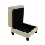 Moretaine Beige Storage Ottoman with Hidden Compartment – SL6932BG-OT by Furniture of America - Image 3
