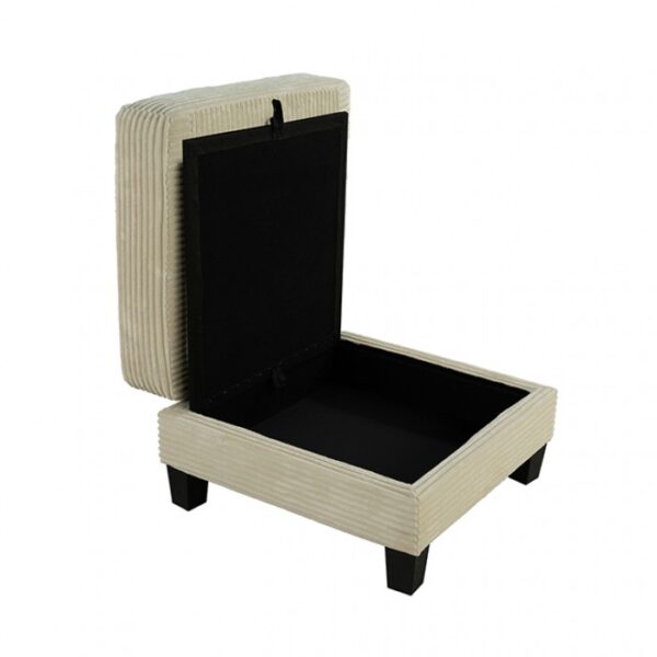 Moretaine Beige Storage Ottoman with Hidden Compartment – SL6932BG-OT by Furniture of America - Image 3