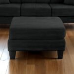 Moretaine Black Storage Ottoman with Hidden Compartment – SL6932BK-OT by Furniture of America