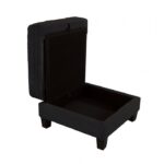 Moretaine Black Storage Ottoman with Hidden Compartment – SL6932BK-OT by Furniture of America - Image 3