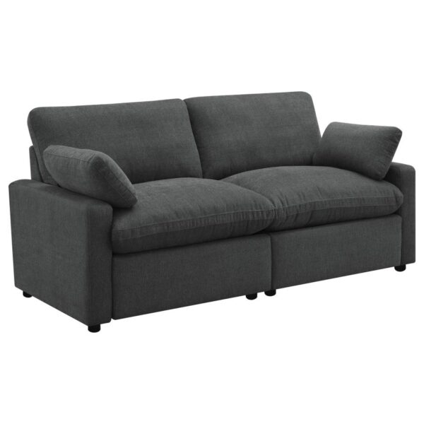 Collins Modular Power Loveseat Dark Gray by Coaster Furniture - Image 2