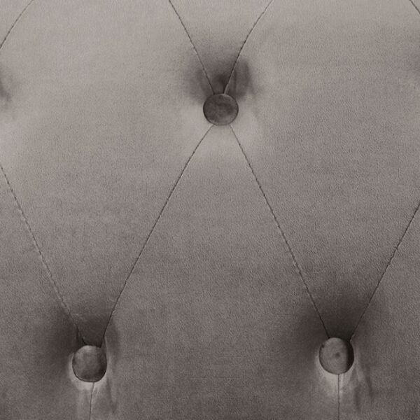 Ciabattoni Gray Ottoman – Transitional Tufted Flannelette Design CM6256GY-OT by Furniture of America - Image 4