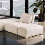 Stavanger Beige Bouclé L-Sectional Contemporary Modular Sofa FM63001BG-F by Furniture of America