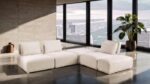 Stavanger Beige Bouclé L-Sectional Contemporary Modular Sofa FM63001BG-F by Furniture of America - Image 4