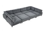 Dagenham Gray Sectional Sofa [B] – Contemporary Modular Comfort | FM6800GY-B by Furniture of America