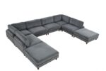 Dagenham Gray Sectional Sofa [B] – Contemporary Modular Comfort | FM6800GY-B by Furniture of America - Image 3