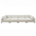 Dagenham Beige Sectional Sofa [B] FM6800BG-B  by Furniture of America - Image 5