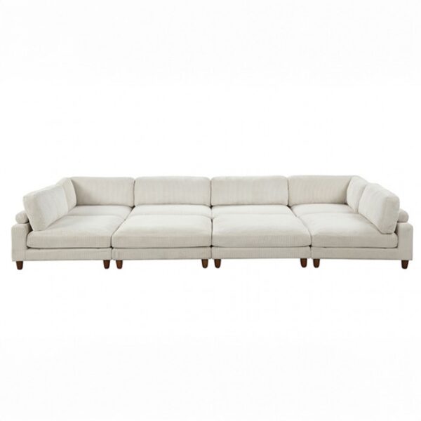 Dagenham Beige Sectional Sofa [B] FM6800BG-B  by Furniture of America - Image 5