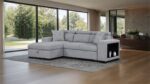 Chatteris Gray Contemporary Sectional Sofa with Sleeper & Storage FM64000GY-SECT-R by Furniture of America - Image 8
