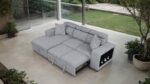 Chatteris Gray Contemporary Sectional Sofa with Sleeper & Storage FM64000GY-SECT-R by Furniture of America - Image 7