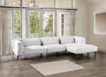 Paderborn Contemporary Light Gray Sectional Sofa FM63002LG-SECT-R by Furniture of America - Image 4
