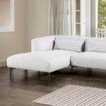 Paderborn Contemporary Light Gray Sectional Sofa FM63002LG-SECT-L by Furniture of America