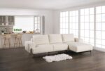 Baerum Contemporary Linen White Sectional Sofa FM63006WH-SECT-R by Furniture of America - Image 2