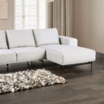 Baerum Contemporary Light Gray Sectional Sofa  FM63006LG-SECT-R by Furniture of America