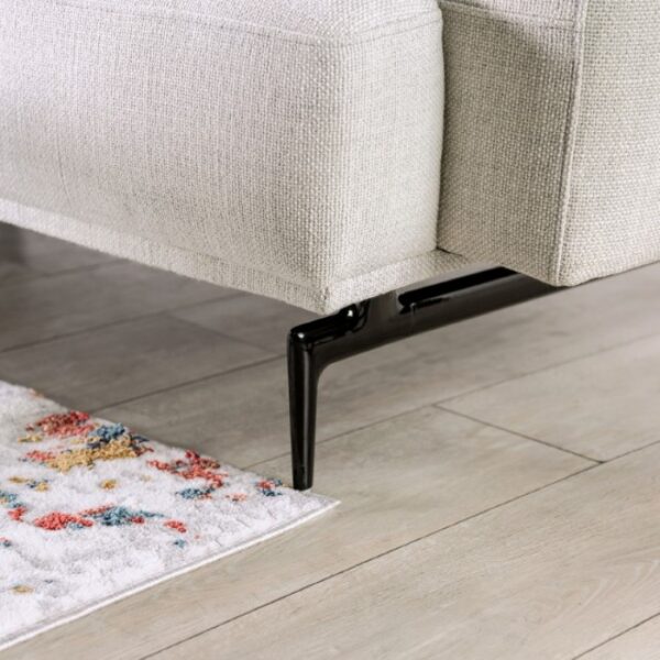 Baerum Contemporary Light Gray Sectional Sofa  FM63006LG-SECT-R by Furniture of America - Image 5