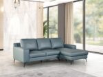 Stordal Contemporary Blue Leather Match Sectional Sofa FM69004BL-SECT-R by Furniture of America - Image 5
