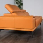 Vadso Contemporary Tangerine Leather Match Sectional Sofa FM69005LB-SECT-R by Furniture of America - Image 5
