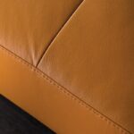 Vadso Contemporary Tangerine Leather Match Sectional Sofa FM69005LB-SECT-R by Furniture of America - Image 2