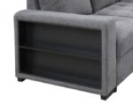 Stockwell Contemporary Dark Gray Sleeper Sofa Sectional FM6966DG-SECT by Furniture of America - Image 2