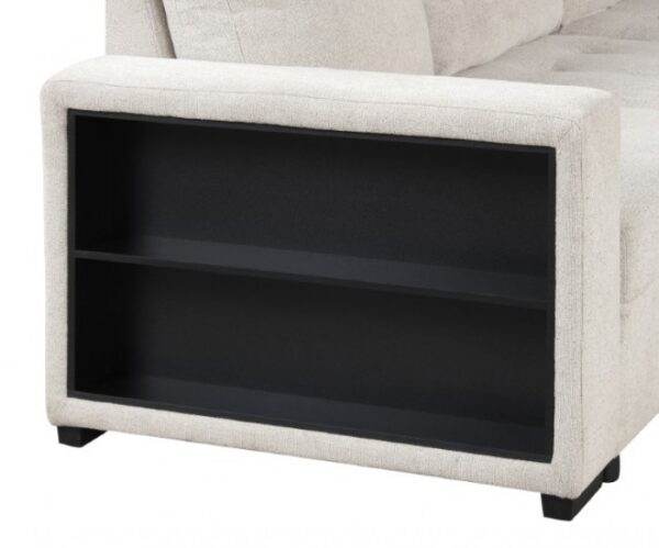 Stockwell Contemporary Beige Sleeper Sofa Sectional FM6966BG-SECT by Furniture of America - Image 2