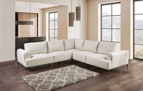 Gladbach Contemporary Beige Large L-Sectional Sofa FM63007BG-SECT-LL by Furniture of America - Image 2