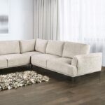 Gladbach Contemporary Light Brown Large L-Sectional Sofa FM63007LB-SECT-LL by Furniture of America