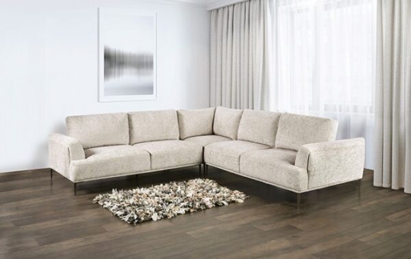 Gladbach Contemporary Light Brown Large L-Sectional Sofa FM63007LB-SECT-LL by Furniture of America - Image 6