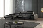 Vadso Contemporary Black Sectional with Left Chaise | FM69005BK-SECT-L by Furniture of America - Image 2