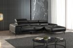 Vadso Contemporary Black Sectional with Right Chaise | FM69005BK-SECT-R by Furniture of America - Image 2