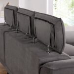 Napanee Contemporary Dark Gray Sectional Sofa with Adjustable Headrests CM6254GY-SECT by Furniture of America - Image 3