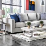 Ornella Transitional Light Gray Sectional Sofa with Tufted Arms | SM2671-SECT by Furniture of America