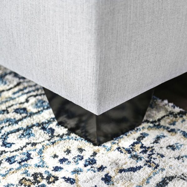 Ornella Transitional Light Gray Sectional Sofa with Tufted Arms | SM2671-SECT by Furniture of America - Image 2