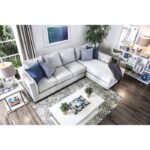 Ornella Transitional Light Gray Sectional Sofa with Tufted Arms | SM2671-SECT by Furniture of America - Image 7