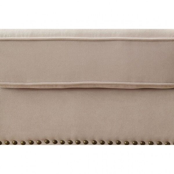 Skyler Transitional Beige Sectional Sofa with Nailhead Trim CM6156-SECTIONAL by Furniture of America - Image 2