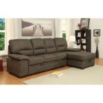 Alcester Contemporary Brown Sectional Sofa Bed with Storage | CM6908BR-SET by Furniture of America - Image 4