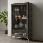 Venezia Curio - Wine Cabinet in Gray Finish DN04719 By ACME
