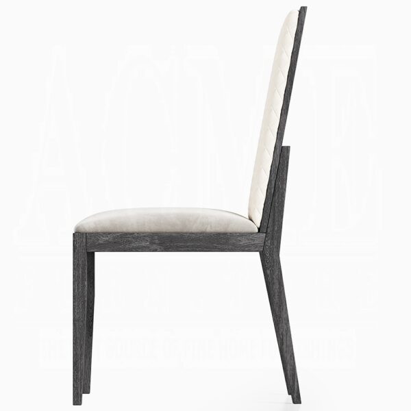 Venezia Dining Side Chair in Gray Leather DN04716 By ACME - Image 2