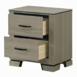 Joanna Weathered Gray Nightstand with Drawers BD05143 By ACME - Image 3