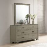 Joanna Weathered Gray Mirror BD05144 By ACME - Image 2