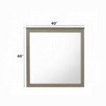 Joanna Weathered Gray Mirror BD05144 By ACME - Image 3