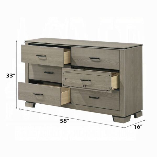 Joanna Weathered Gray Dresser BD05145 By ACME - Image 2