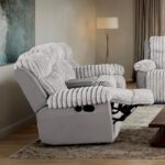 Dionysus Gray Manual Reclining Loveseat FM64004GY-LV-M by Furniture of America