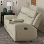 Jacobus Beige Manual Recliner Loveseat CM9986BG-LV-M  by Furniture of America