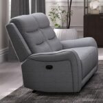 Matthias Gray Manual Loveseat  CM9987GY-LV-M by Furniture of America
