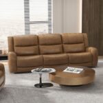 Leolinus Brown Manual Recliner Sofa  CM9989BR-SF-M by Furniture of America