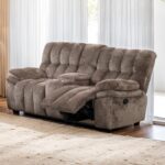 Hieronymus Manual Loveseat FM64001DB-LV-M Transitional Dark Brown by Furniture of America